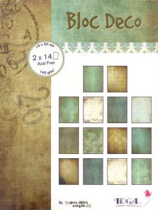 Papier scrap bloczek 28 kartek 15x20cm 140g/m tresor baroq