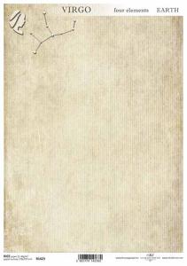 Papier ryżowy A4 R1423 paski brąz - panna