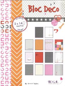 Papier scrap bloczek 28 kartek 15x20cm 140g/m vivre instant present