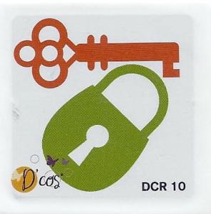 Wykrojnik kłódka i klucz 5x5cm