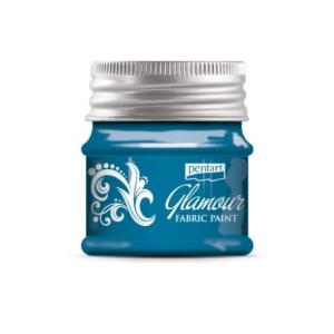Farba do tkanin Glamour 50ml niebieskie srebro