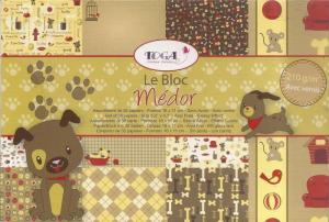 Papier scrap bloczek 36 kartek 11x16cm pies