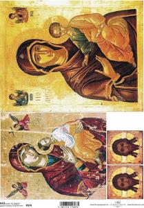 Papier ryżowy A4 R0574 ikona Matka Boska