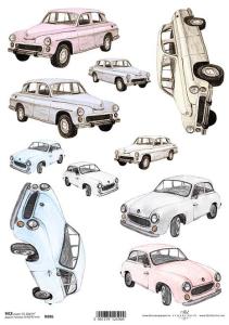 Papier ryżowy A4 R886 samochody