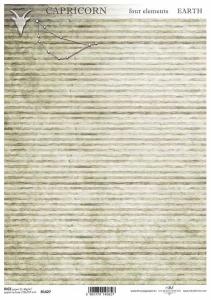 Papier ryżowy A4 R1427 paski sepia - koziorożec