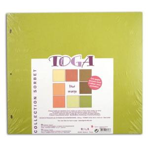 Przekładki do albumu 20kartek 30,5x30,5 kiwi-orange