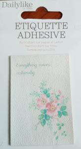 Naklejka na ubrania 4,4x6,4cm kwiaty