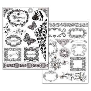 Papier transfer czarny  A4 ramki