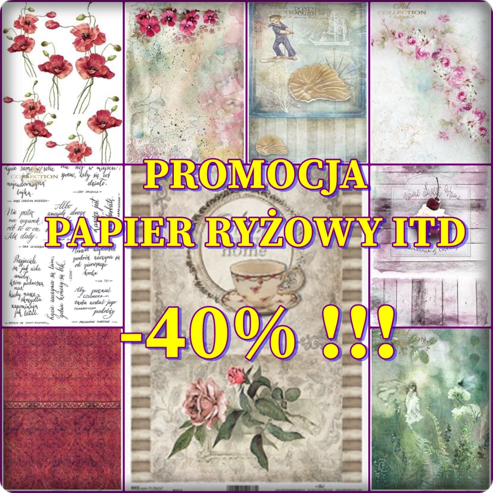Promocja -40% na papier ryżowy ITD